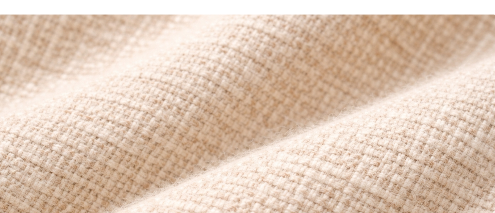 Cotton and hemp close-up